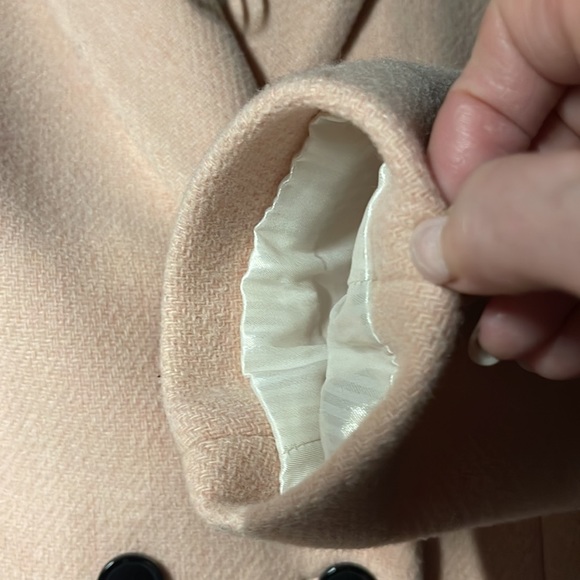BANANA REPUBLIC PINK DOUBLE-BREASTED COAT PINK BLUSH MEDIUM - Picture 10 of 16